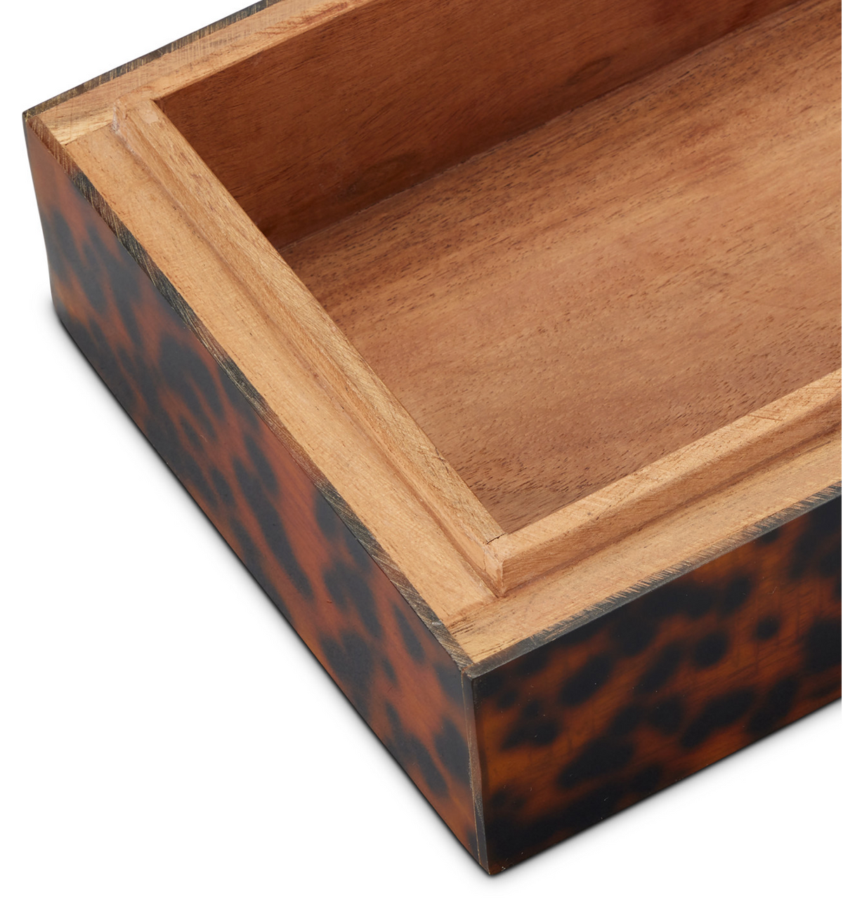 Faux Tortoise shell box, set of 2