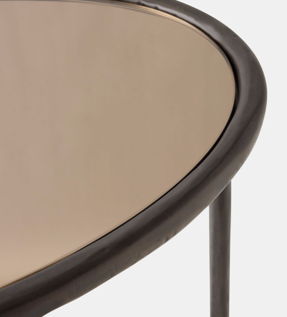 Hunter Side Table-Bronze, 20"H x 19"W x 13"D
