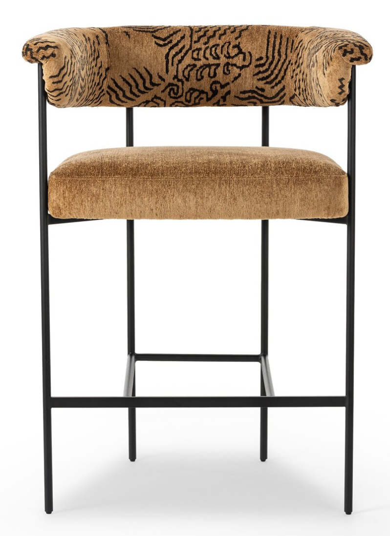 Carrie counter seat, Balkan ochre