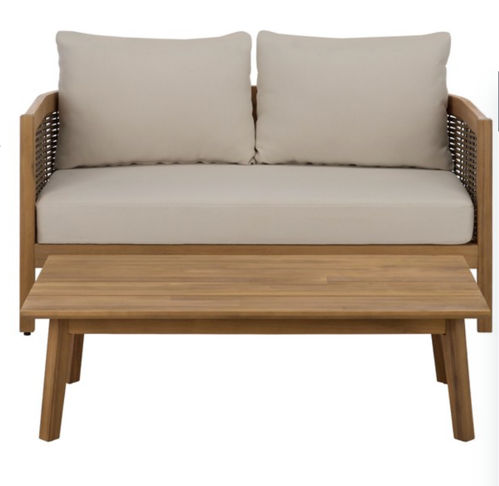 Amanda loveseat and coffee table