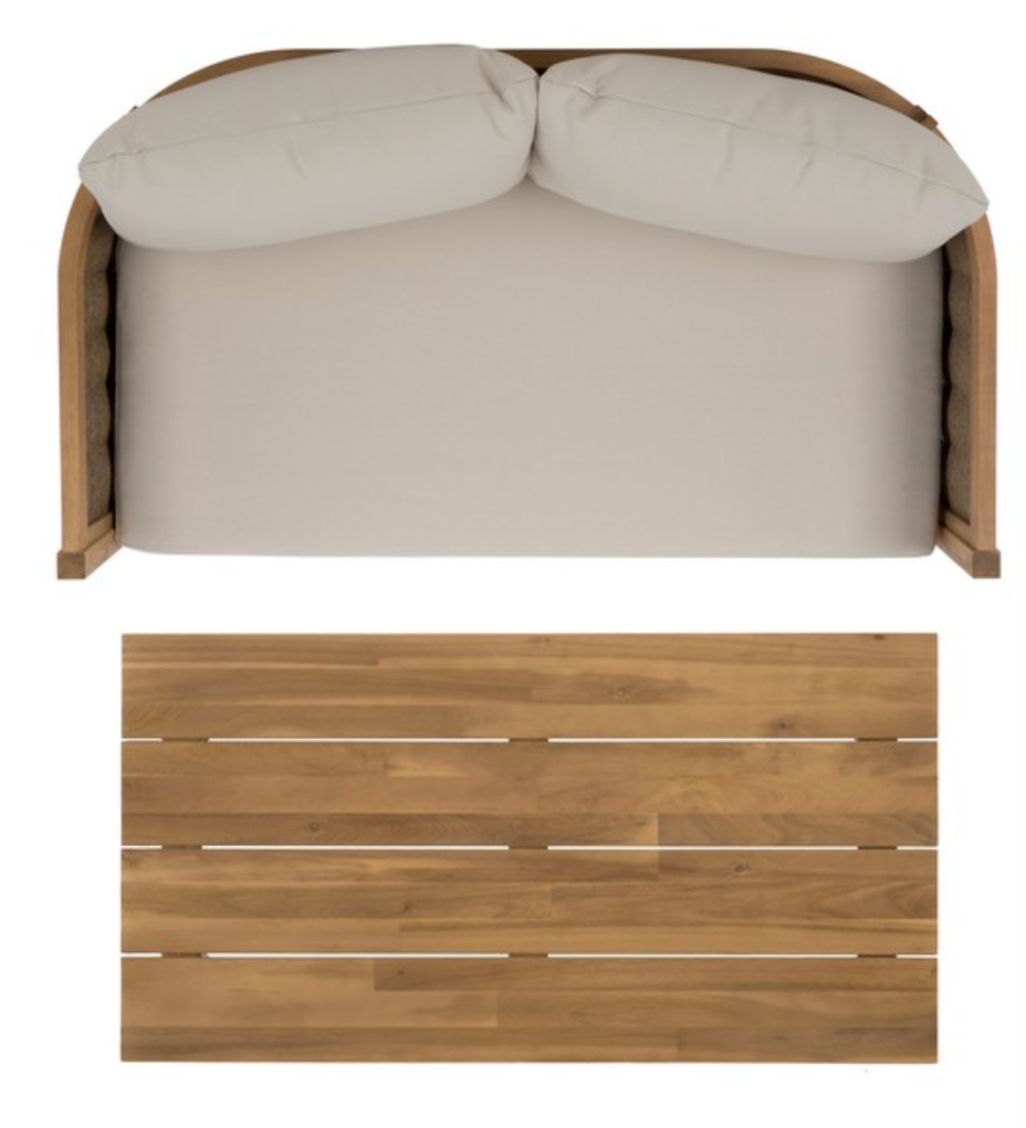 Amanda loveseat and coffee table