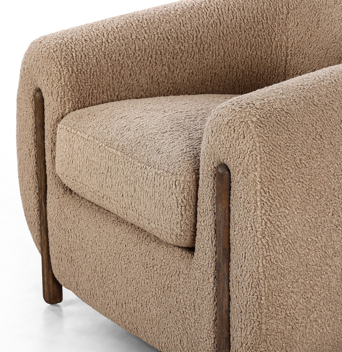 Lyla sheepskin camel chair
