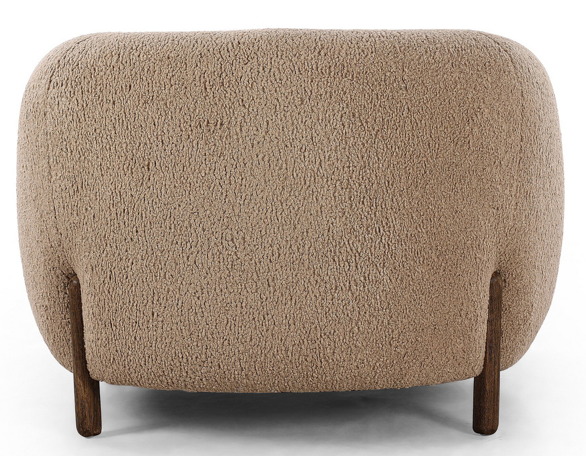Lyla sheepskin camel chair