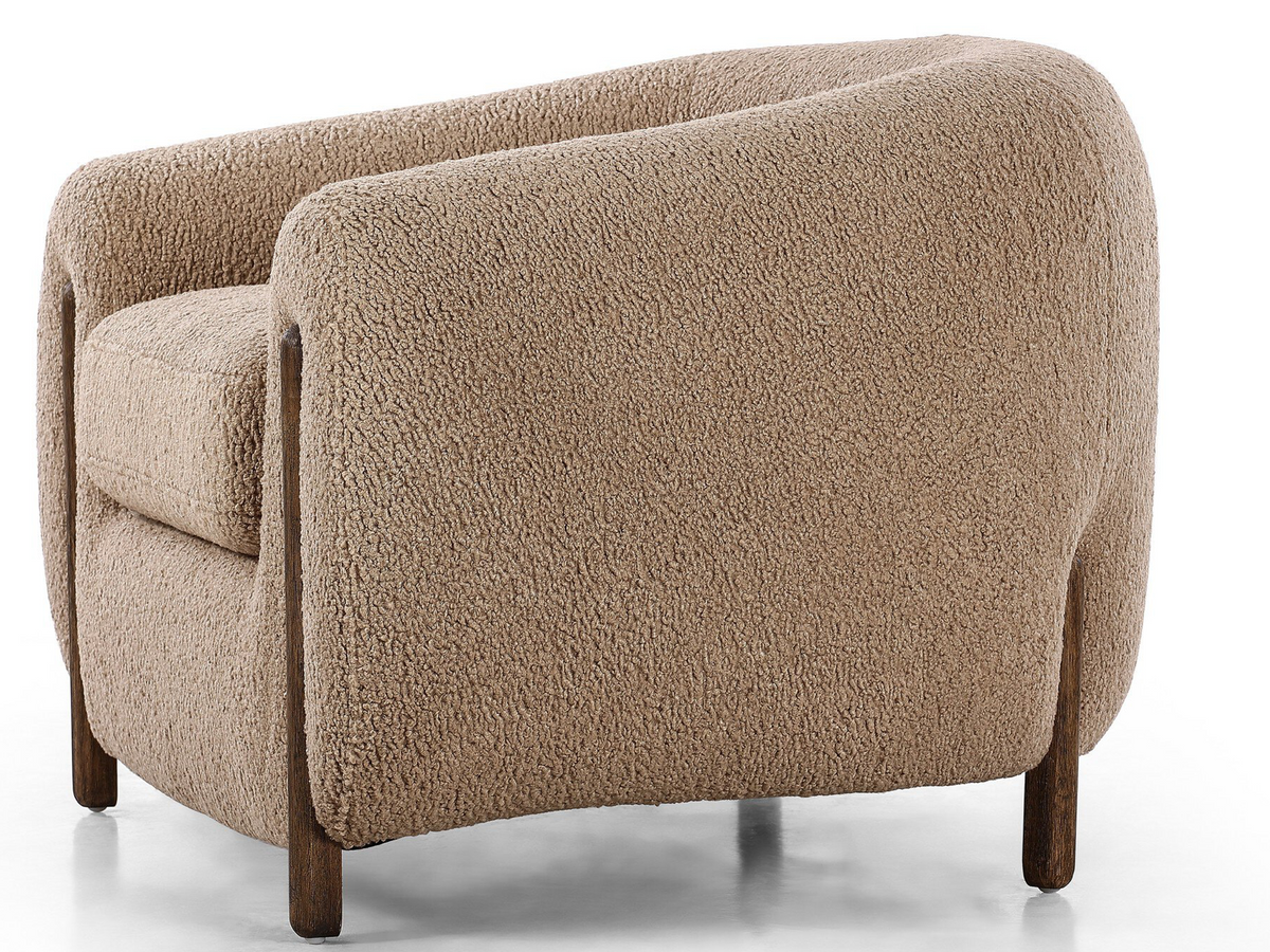 Lyla sheepskin camel chair
