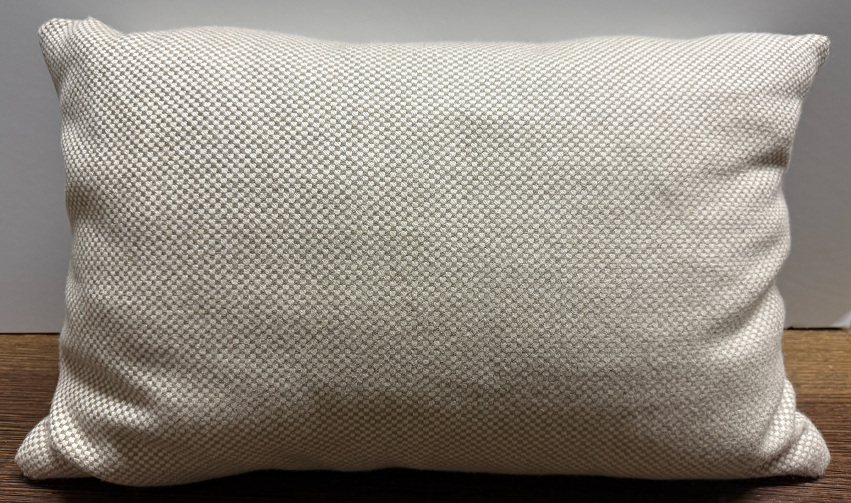 12 x 20 Cashmere ivory & tan lumbar