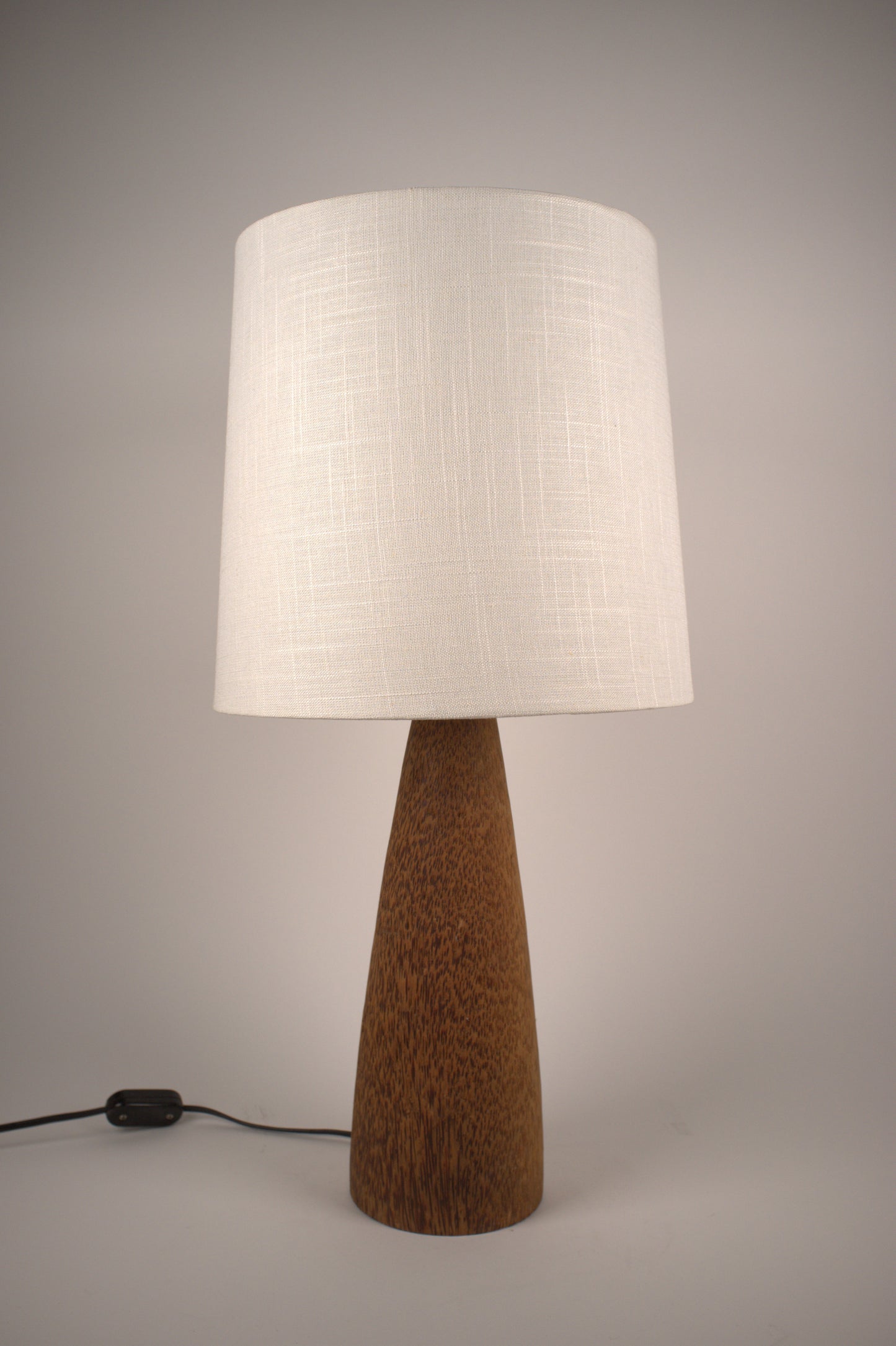 Vintage wood table or desk lamp