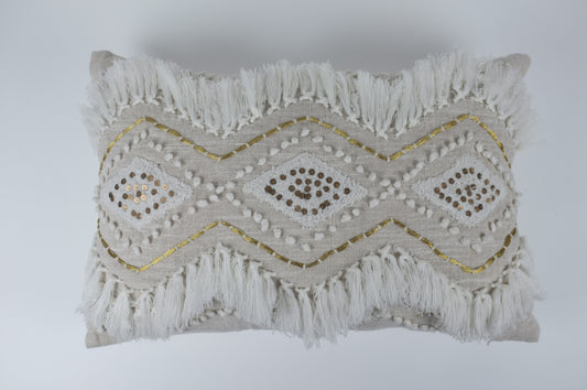 Moroccan "Wedding Blanket" Lumbar Pillow