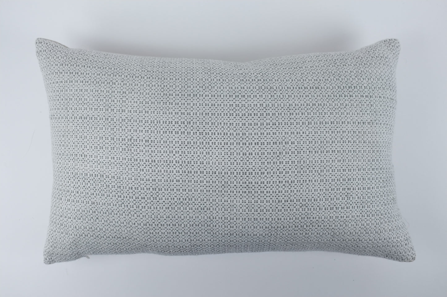 Light Grey Woven Texture Lumbar Pillow