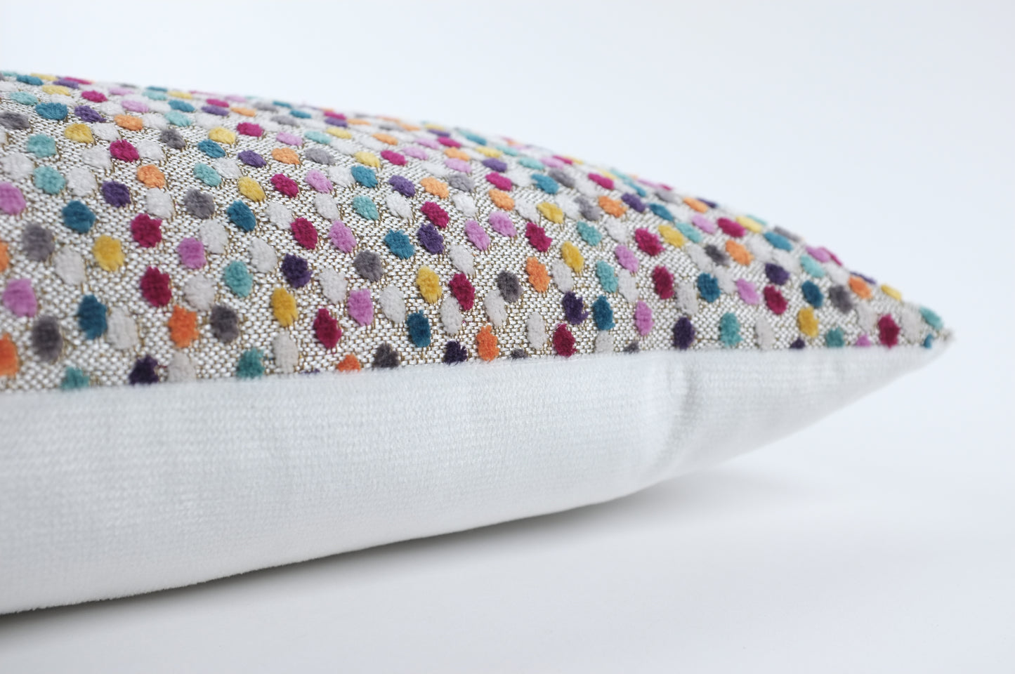 Rainbow Dots Lumbar Pillow