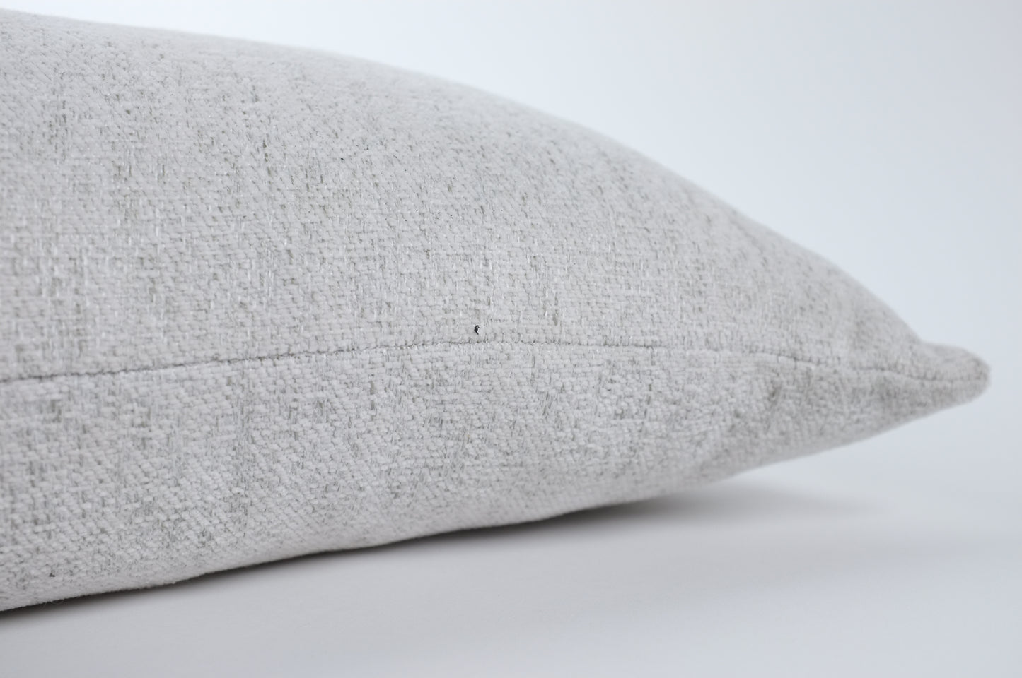 Light Grey Textured Lumbar Pillow