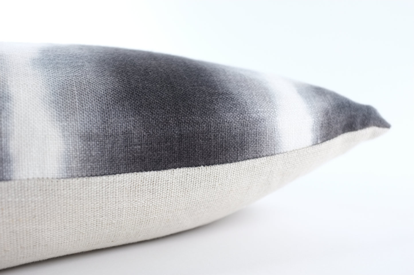 Navy, white & light blue, Abstract Plaid Lumbar Pillow