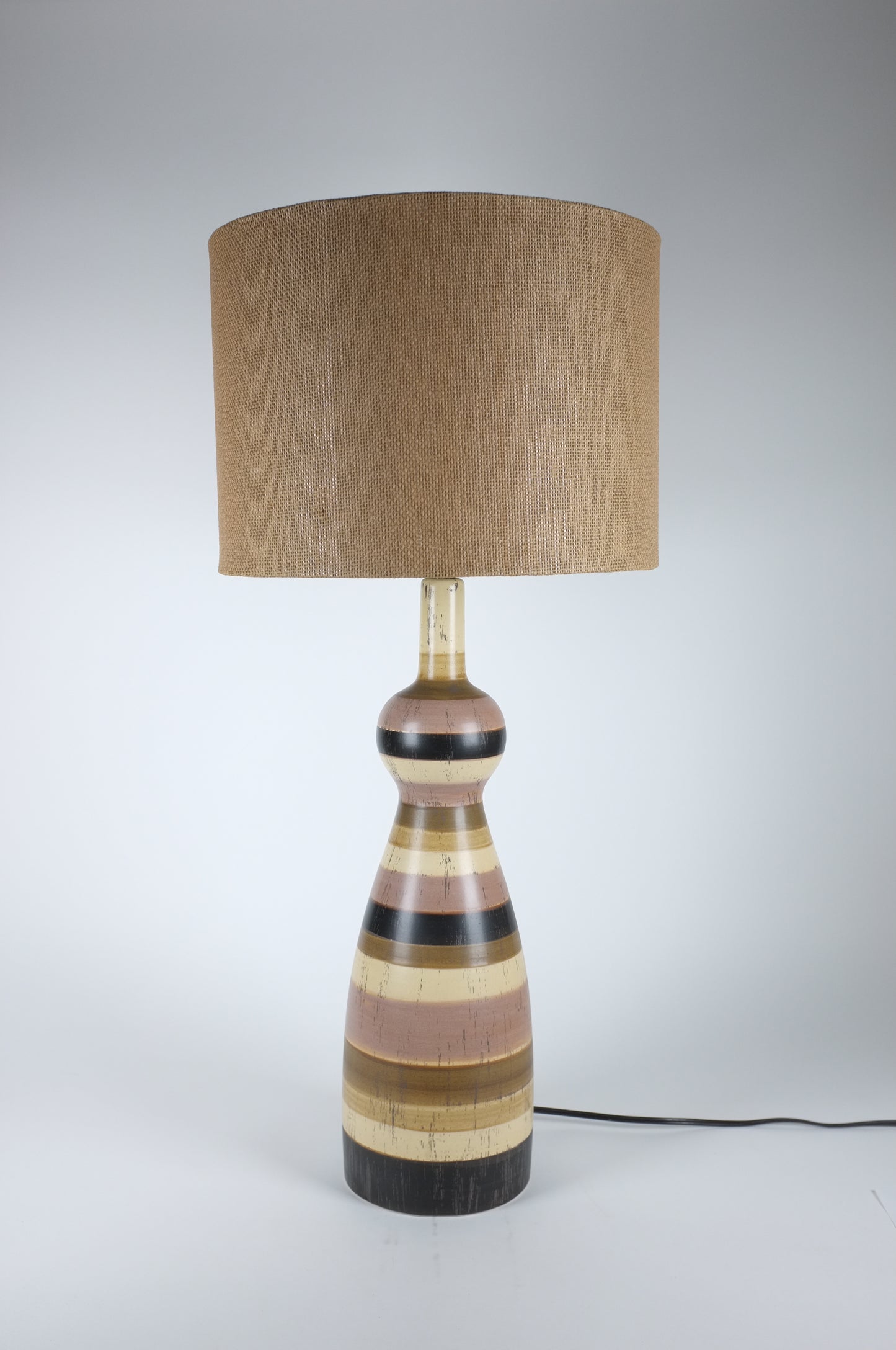 Horizontal Striped Table Lamp