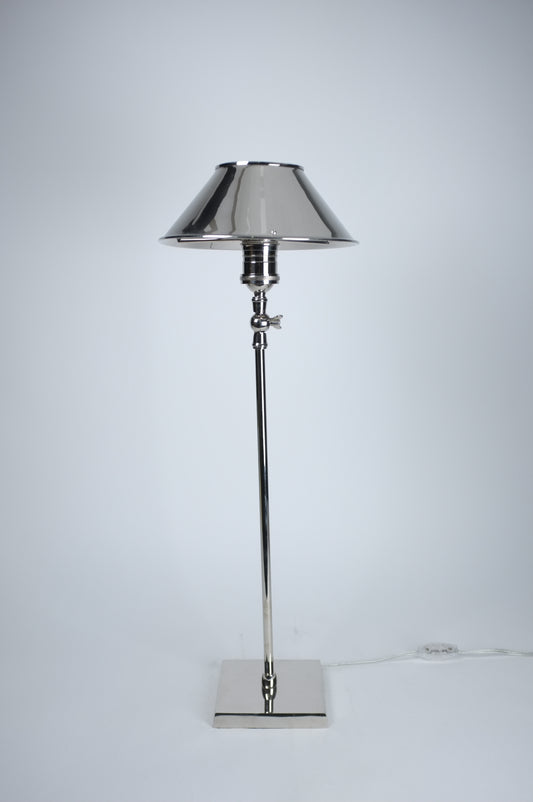 Shiny Silver Buffet or Table Lamp