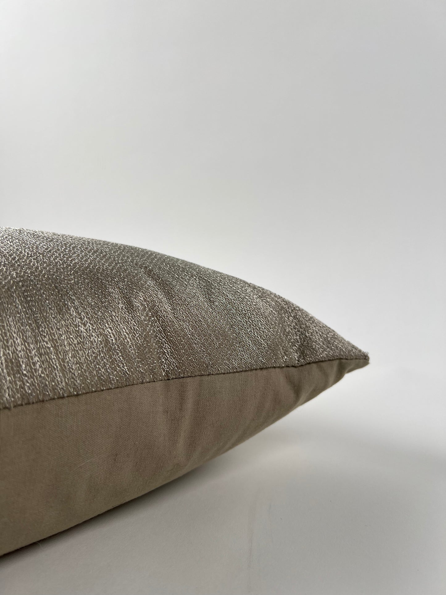 Gunmetal Embroidered Accent Pillow