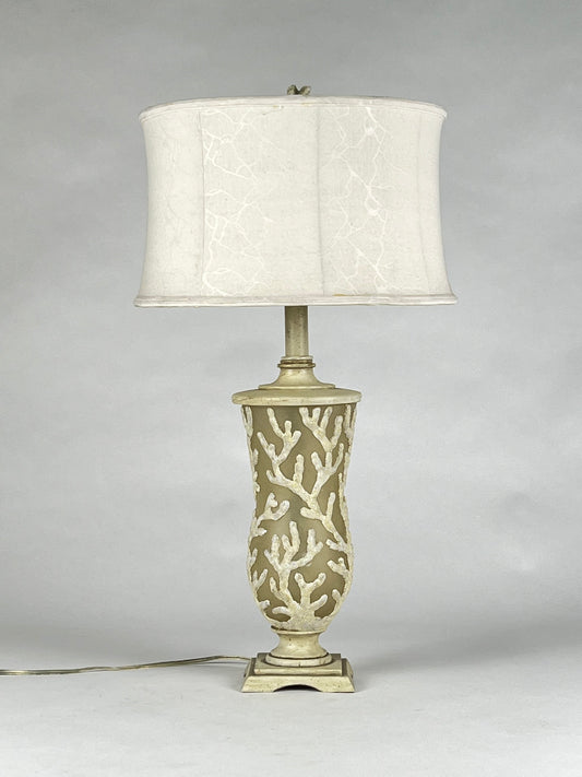 Off white, coastal inspired table lamp