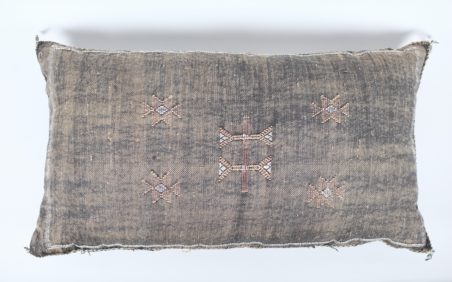 Jumbo Dusky Earth Tones, Moroccan Lumbar Pillow