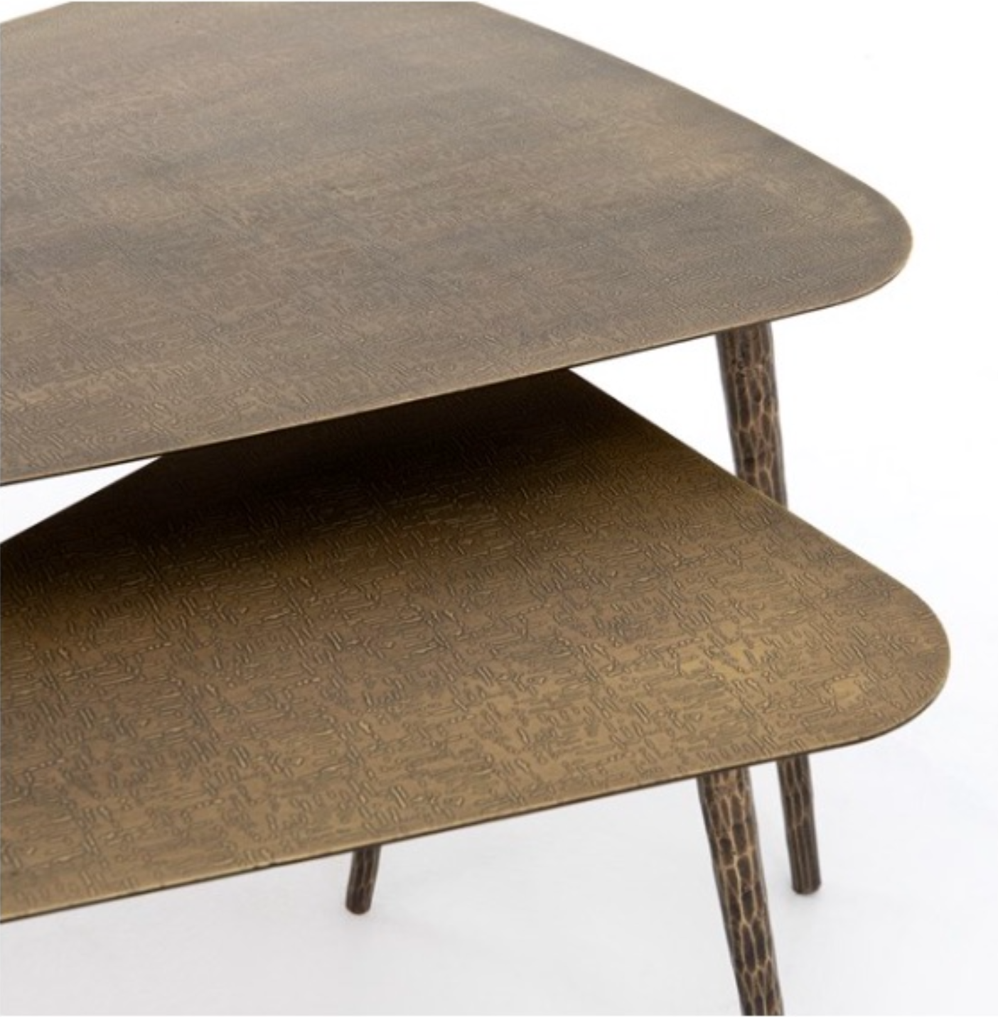 Nesting triangle coffee tables / side tables