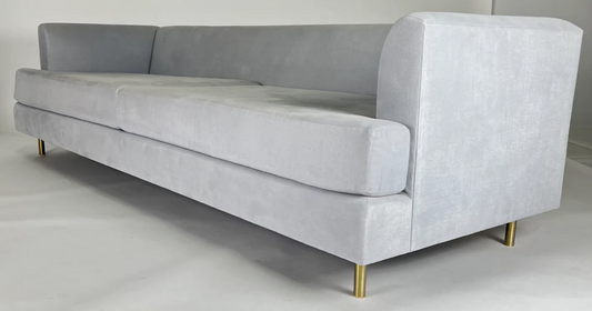 Pale blue sofa