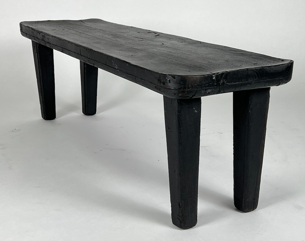 Black Shou Sugi Ban bench