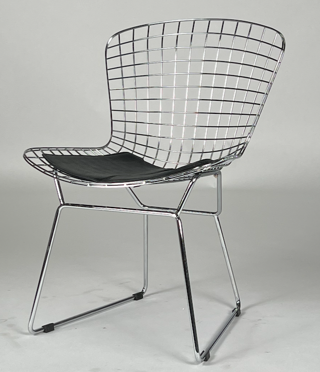 Chrome wire Bertoia like chair