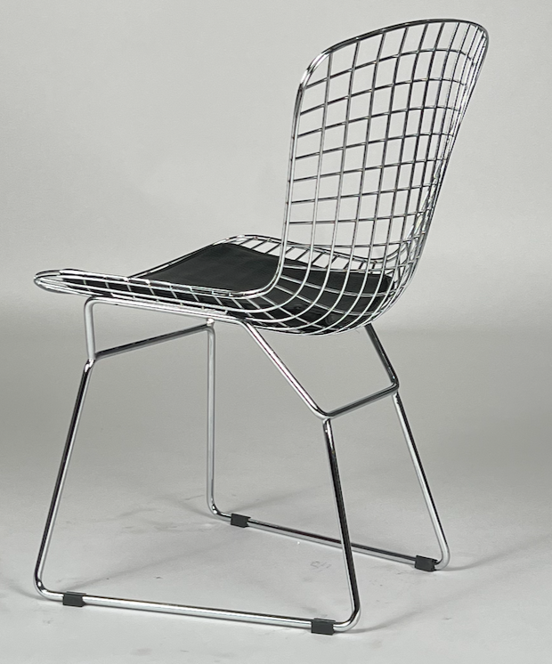 Chrome wire Bertoia like chair