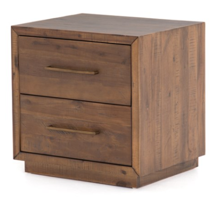 Warm brown wood night stand